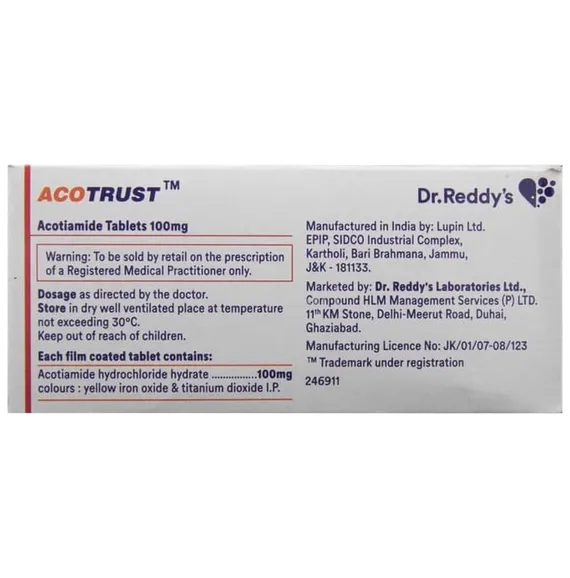 acotrust 100mg tablet 15's